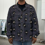 Little Ninja Pattern Print Men's Shirt Jacket