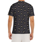 Little Ninja Pattern Print Men's Short Sleeve Rash Guard
