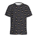 Little Ninja Pattern Print Men's Athletic T-Shirt
