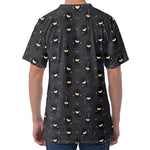 Little Ninja Pattern Print Men's Velvet T-Shirt