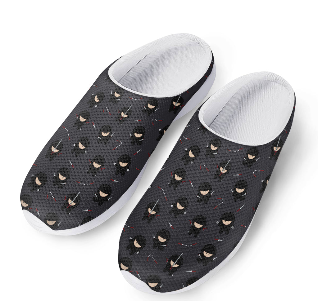 Little Ninja Pattern Print Mesh Casual Shoes