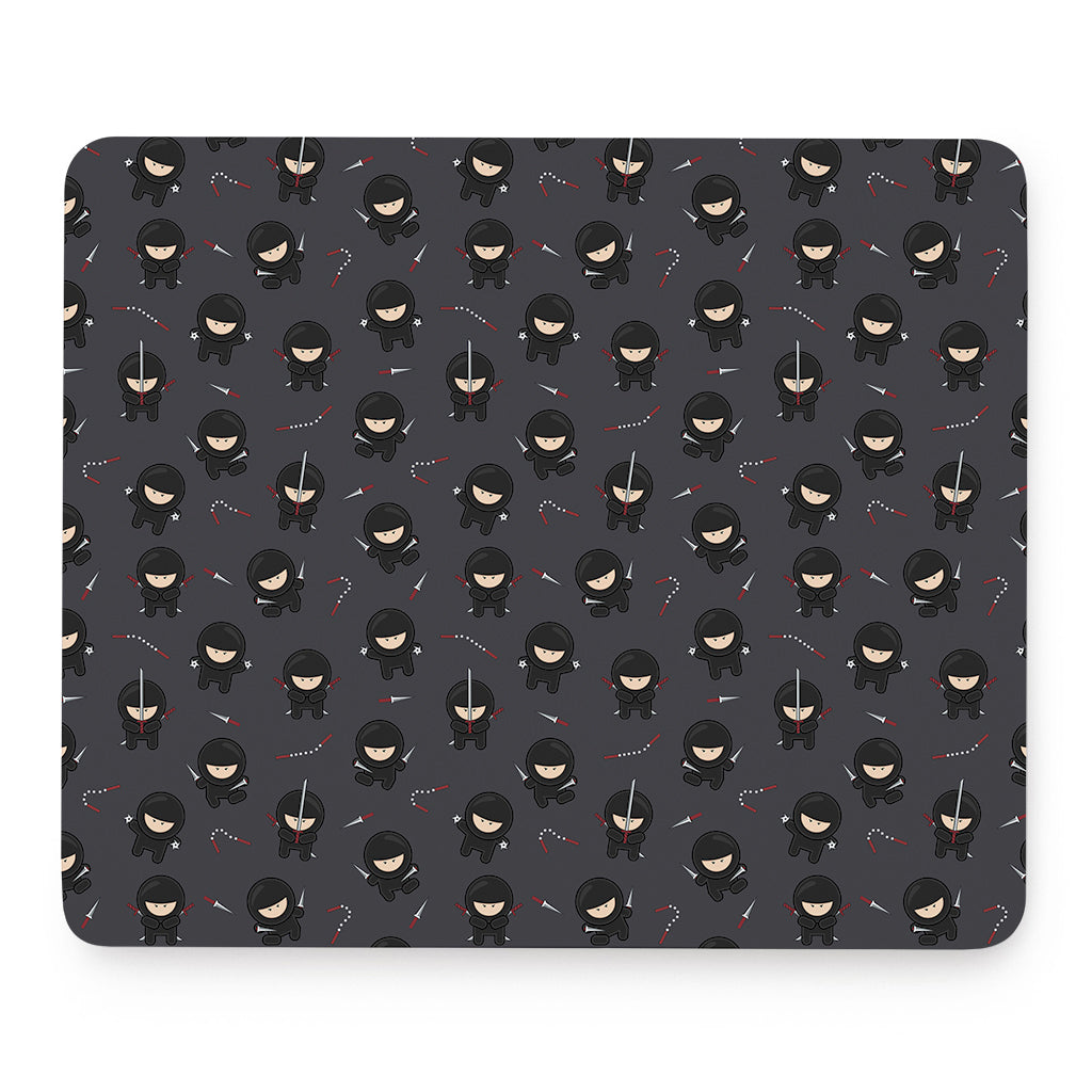Little Ninja Pattern Print Mouse Pad