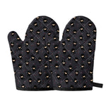 Little Ninja Pattern Print Oven Mitts
