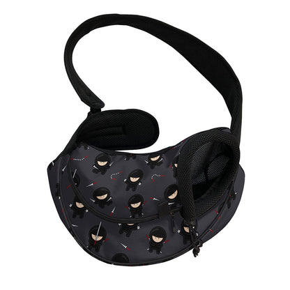 Little Ninja Pattern Print Pet Sling Carrier