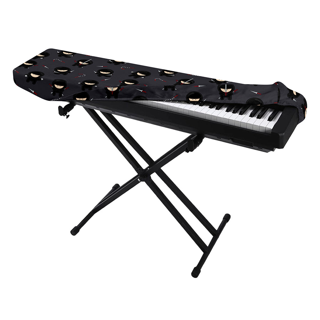 Little Ninja Pattern Print Piano Keyboard Cover