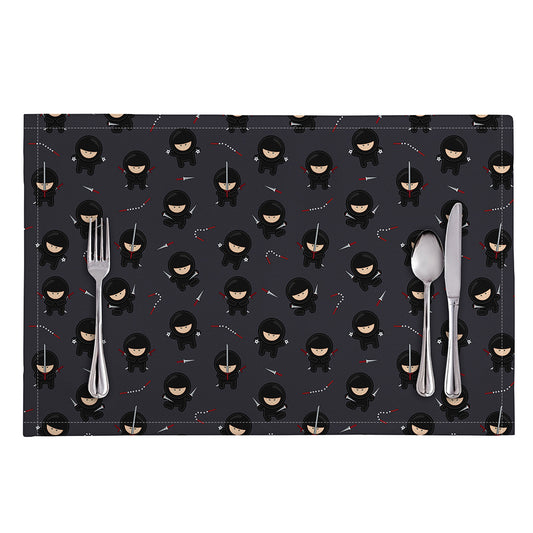 Little Ninja Pattern Print Placemat