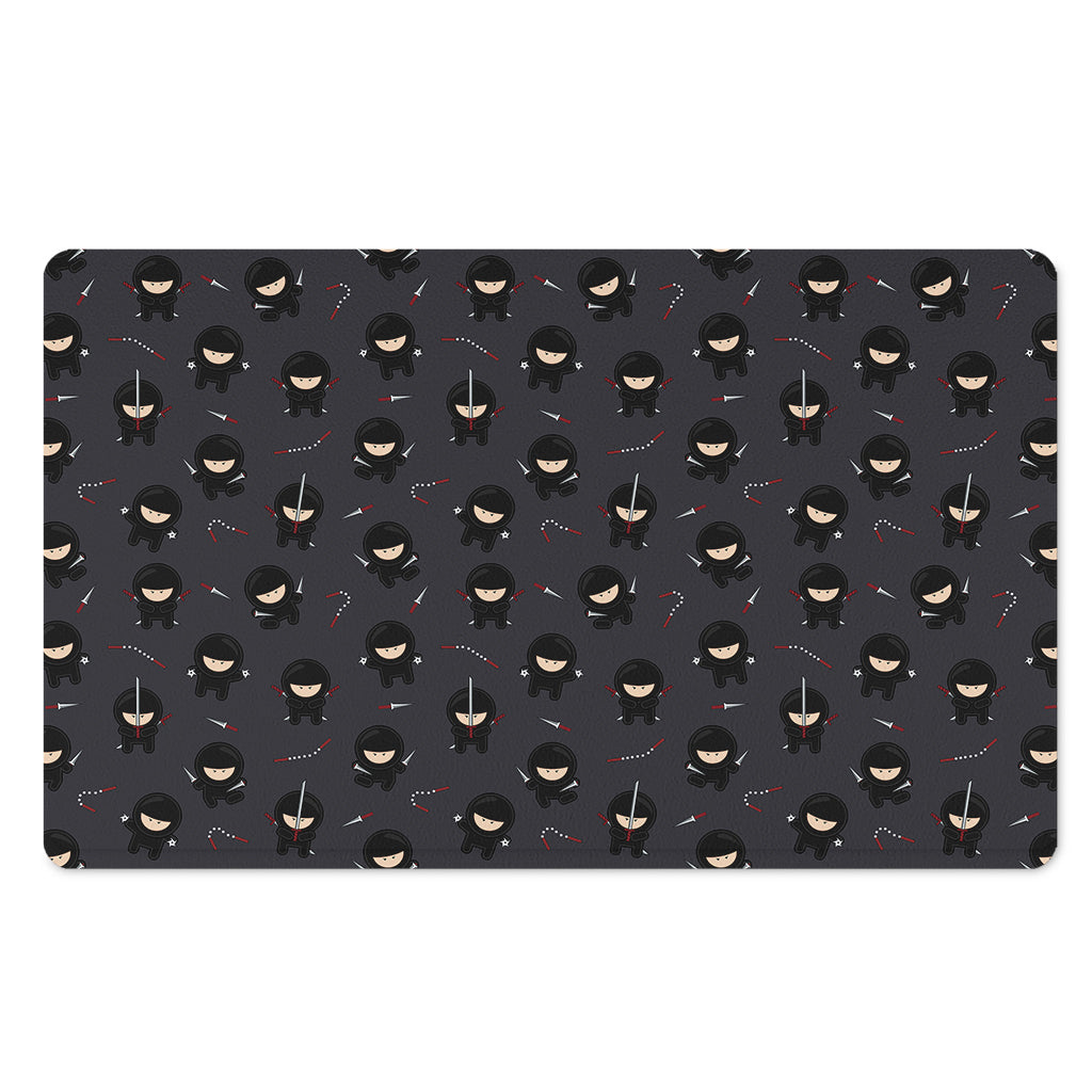 Little Ninja Pattern Print Polyester Doormat
