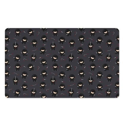 Little Ninja Pattern Print Polyester Doormat