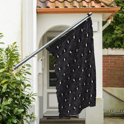 Little Ninja Pattern Print Polyester Flag