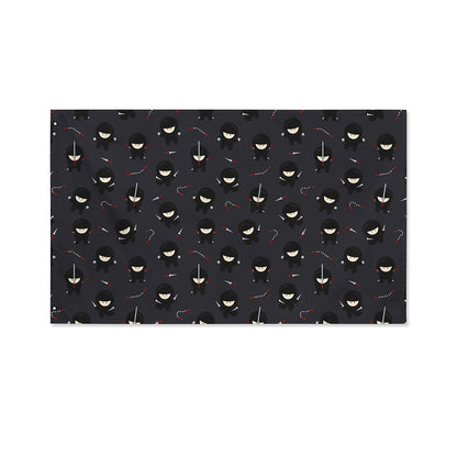 Little Ninja Pattern Print Polyester Flag