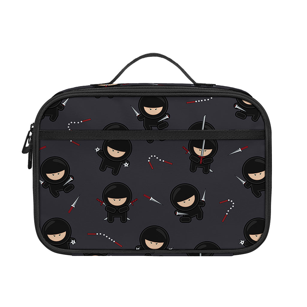 Little Ninja Pattern Print Portable Lunch Bag