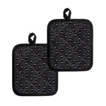 Little Ninja Pattern Print Pot Holders