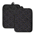 Little Ninja Pattern Print Pot Holders With Pocket