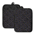 Little Ninja Pattern Print Pot Holders With Pocket