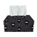 Little Ninja Pattern Print Rectangle Tissue Box Cover