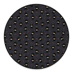 Little Ninja Pattern Print Round Floor Mat
