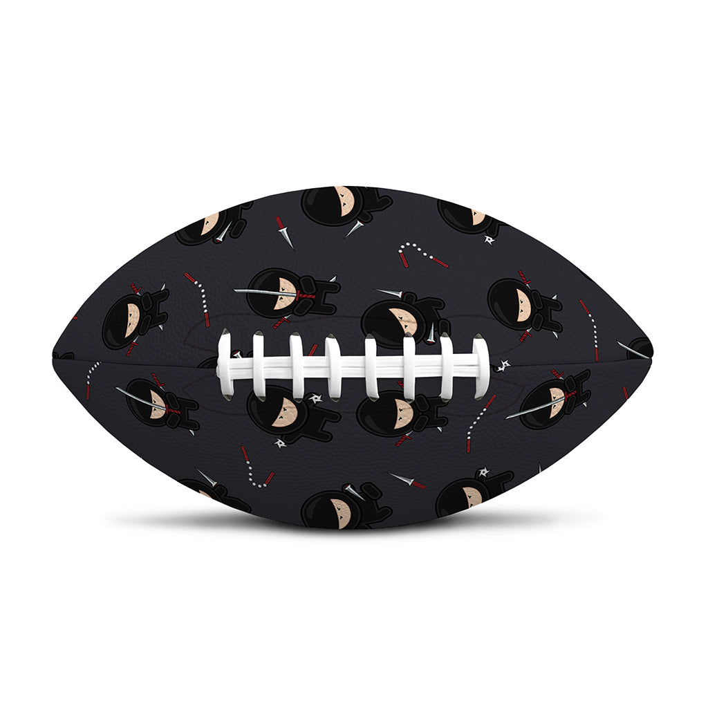 Little Ninja Pattern Print Rugby Ball