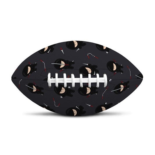 Little Ninja Pattern Print Rugby Ball