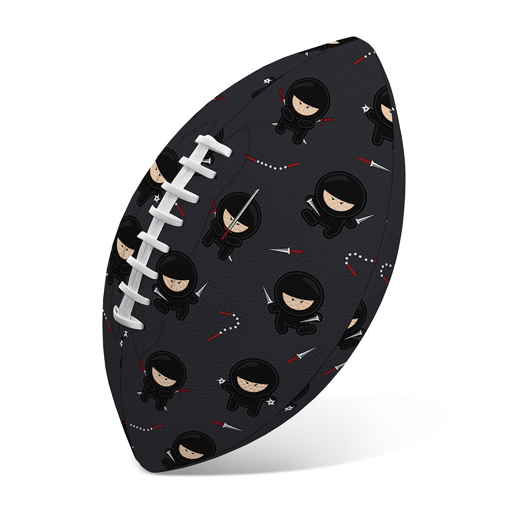 Little Ninja Pattern Print Rugby Ball
