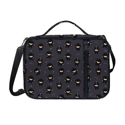Little Ninja Pattern Print Shoulder Strap Bible Bag