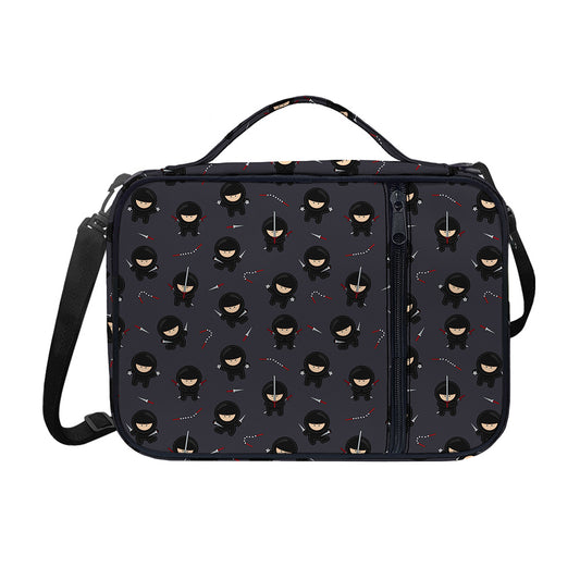 Little Ninja Pattern Print Shoulder Strap Bible Bag