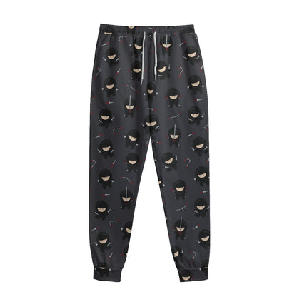 Little Ninja Pattern Print Sweatpants