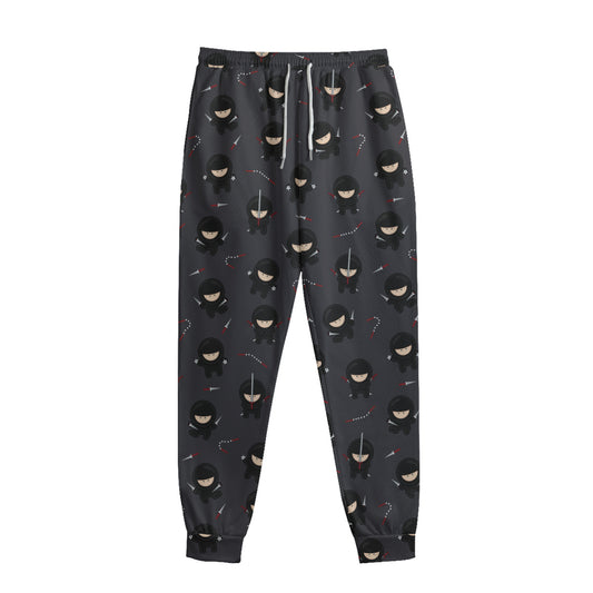 Little Ninja Pattern Print Sweatpants