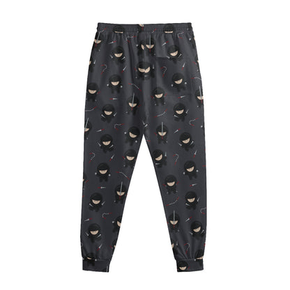 Little Ninja Pattern Print Sweatpants