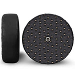 Little Ninja Pattern Print Tire Cover With Camera Hole