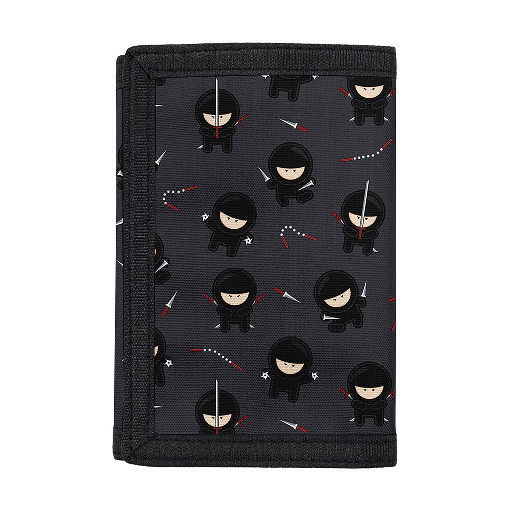 Little Ninja Pattern Print Trifold Wallet