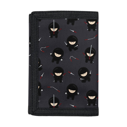 Little Ninja Pattern Print Trifold Wallet