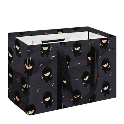 Little Ninja Pattern Print Utility Tote Bag