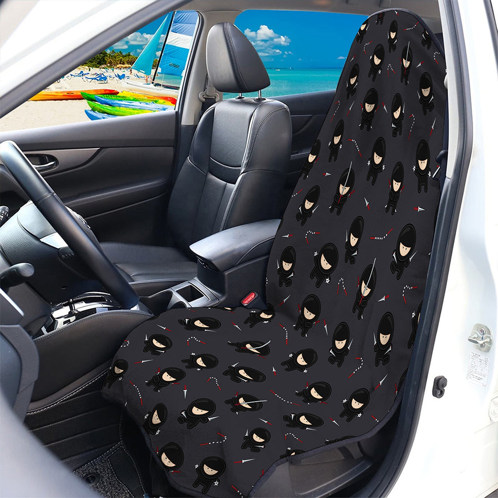 Little Ninja Pattern Print Waterproof Car Seat Cover