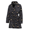 Little Ninja Pattern Print Women's Bathrobe