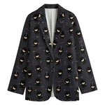 Little Ninja Pattern Print Women's Blazer