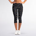 Little Ninja Pattern Print Women's Capri Leggings