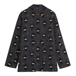 Little Ninja Pattern Print Women's Cotton Blazer