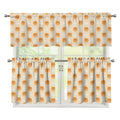 Little Pomeranian Pattern Print 3 Piece Kitchen Curtains