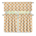Little Pomeranian Pattern Print 3 Piece Kitchen Curtains