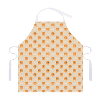 Little Pomeranian Pattern Print Adjustable Apron