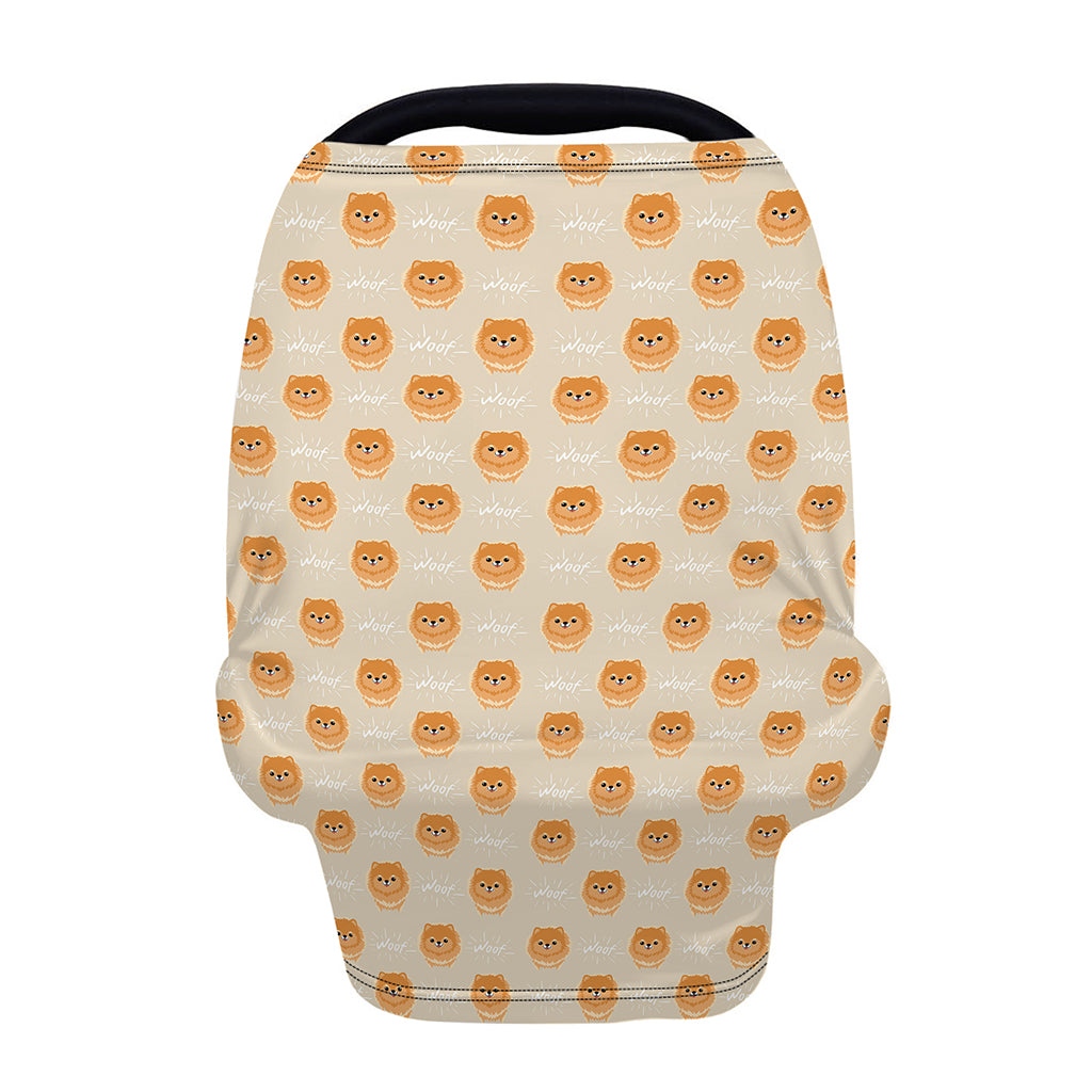 Little Pomeranian Pattern Print Baby Seat Cover