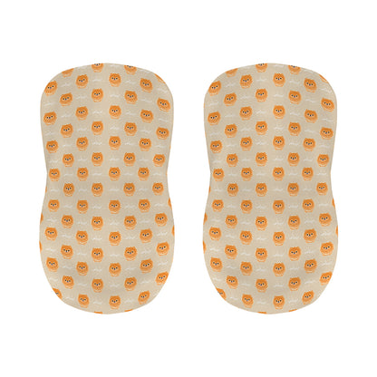 Little Pomeranian Pattern Print Bar Stool Covers