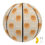 Little Pomeranian Pattern Print Basketball