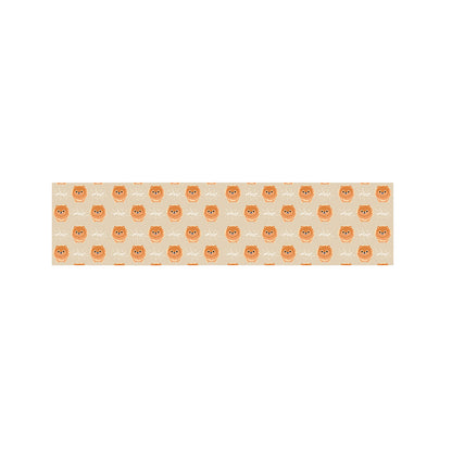 Little Pomeranian Pattern Print Bed Runner