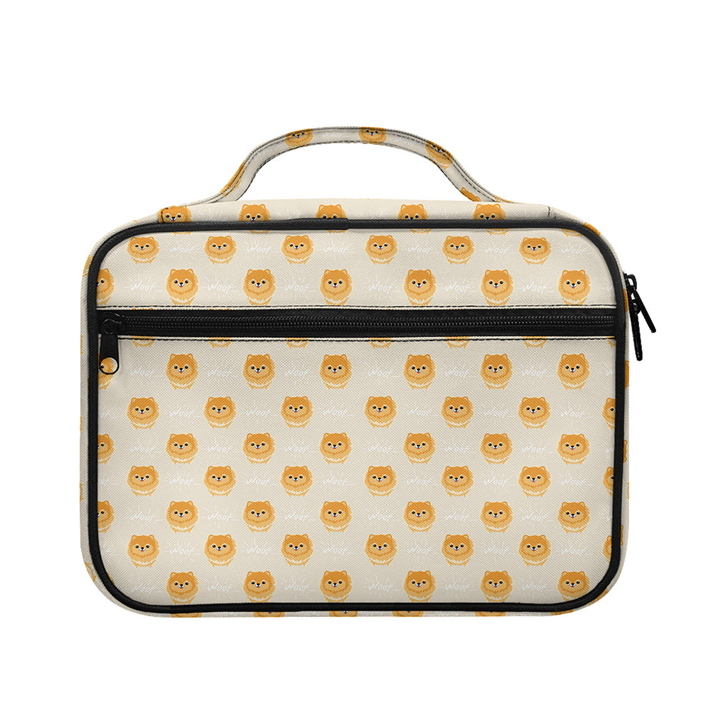 Little Pomeranian Pattern Print Briefcase Bible Bag