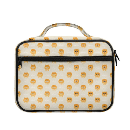 Little Pomeranian Pattern Print Briefcase Bible Bag