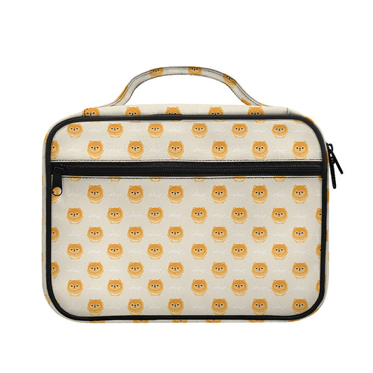 Little Pomeranian Pattern Print Briefcase Bible Bag