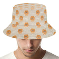 Little Pomeranian Pattern Print Bucket Hat