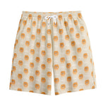 Little Pomeranian Pattern Print Cotton Shorts