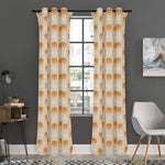 Little Pomeranian Pattern Print Curtain